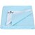 Keviv Cotton Baby Bed Protecting Mat  (Baby Blue, Medium)