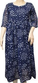 Flora's Self Design Georgette Kurti