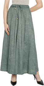 TNQ Women Cotton Full Flared Sharara  Flared Palazzo Pants  Textured Design Solid Sharara