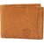 Keviv Mens Casual Tan Genuine Leather Wallet - Mini  (8 Card Slots)