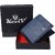 Keviv Mens Casual, Formal Blue Genuine Leather Rfid  Wallet  (7 Card Slots)