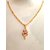 Pretty Gold-plated Brass Pendant Set