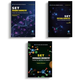 SET Chemistry Organic, Inorganic  Physical Combo Book set - Advanced Chemical Science Previous Year Questions Books