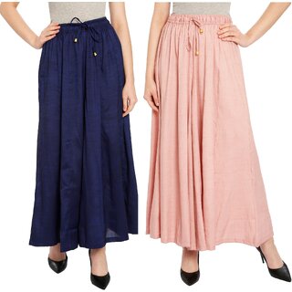 TNQ Women Full Flared Cotton Sharara Palazzo Flared Sharara  Loose Fit Flared Textured Palazzo Pants