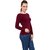 RENKA Pack of 2 Casual Regular Sleeves Solid Women Multicolor Top