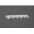 Ghardwar Stainless Steel Cloth Hook 6 Pin (Pack of 1) Bathroom Cloth Hanger Robe Wall Door Hooks Rail for Hanging Keys,Clothes,Towel Steel Hook