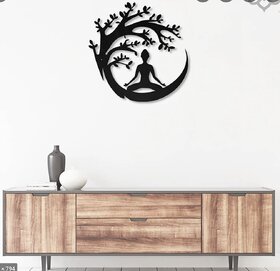 TNQ Home Decor Buddha Wall Art Metal  Wall Hangings  Wall Accessories  Decoration Item For Home Decor (39cmX39cm)