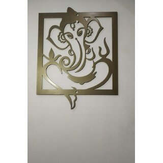 TNQ Home Decor Ganesh Metal Wall Art  Wall hangings  Spiritual Wall Arts  Home decor perfect for living room and d