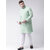 Riag Mens Ethnic Green Solid Long Kurta