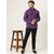Riag Mens Casual Purple Shirt