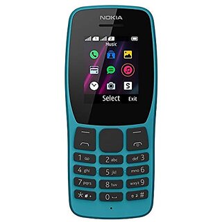 (Refurbished) Nokia 110 Dual SIM (Blue, Dual Sim, 1.7 inch Display) - Superb Condition, Like New