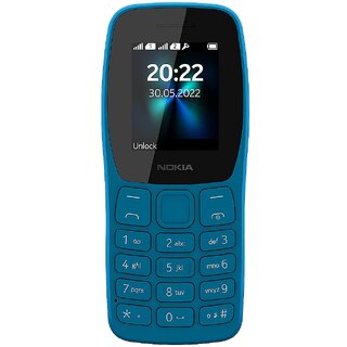 (Refurbished) Nokia 110 Dual SIM (Cyan, Dual Sim, 1.7 inch Display) - Superb Condition, Like New