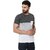 The Mini Needle Mens Grey Solid 100% Cotton Round Neck T-Shirt