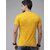 The Mini Needle Mens Mustard Printed Cotton Blend Round Neck T-Shirt