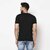 The Mini Needle Mens Black Printed Cotton Blend Round Neck T-Shirt