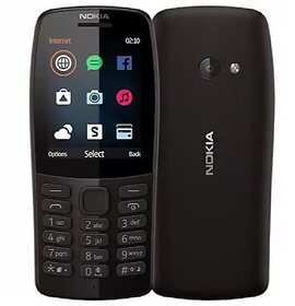 (Refurbished) Nokia 210 (Black, Dual Sim, 2.4 inch Display) - Superb Condition, Like New