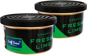 Sniff Drive Organic Air Freshener, car perfume to freshen up your car  Combo of (Fresh Lime)