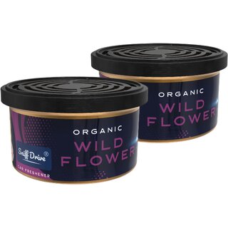 Sniff Drive Organic Air Freshener, car perfume to freshen up your car  Combo of (Wild Flower)