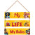 Homeberry- My Life My Rules Quote Trendy Wooden Wall Hanging| Home Decor