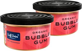 Sniff Drive Organic Air Freshener, car perfume to freshen up your car  Combo of (Bubble Gum)