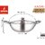 Dhara Stainless Steel Triply  Kadai 4000 with Stainless Steel Lid 28 CM