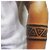 Voorkoms Triangle Hand Band Tattoo Men And Women Waterproof Temporary Body Tattoo