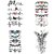 Voorkoms Butterfly Heart Beat Tattoo Heart With Rose Vine Wings Design Tribal Butterfly With Wings Design Pack Of 4