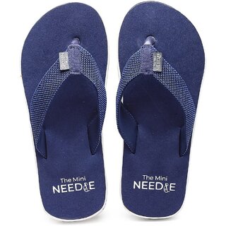 The Mini Needle Men Comfortable Indoor Outdoor Fashionable Blue Flip Flops