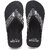 The Mini Needle Men Comfortable Indoor Outdoor Fashionable Black Flip Flops