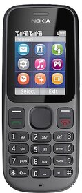 (Refurbished) Nokia 101 (Dual SIM, 1.8 Inch Display, Black) - Superb Condition, Like New