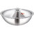 Dhara Stainless Steel Triply Tasla 3500 with Stainless Steel Lid 26CM