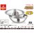 Dhara Stainless Steel Triply Tasla 3500 with Stainless Steel Lid 26CM