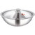Dhara Stainless Steel Triply Tasla 4000with Stainless Steel Lid 28 cm