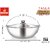 Dhara Stainless Steel Triply Tasla 4000with Stainless Steel Lid 28 cm