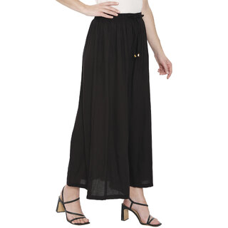 TNQ Women Full Flared Rayon Palazzo  Flared Sharara  Regular Fit Rayon Palazzo Pants
