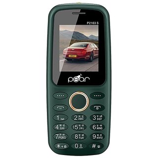 PEAR P2163 (Dual Sim, 1.77 Inch Display 1100 mAh Battery, Green)