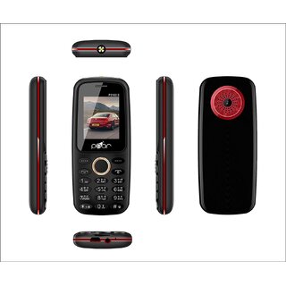 PEAR P2163 (Dual Sim, 1.77 Inch Display 1100 mAh Battery, Black,Red)