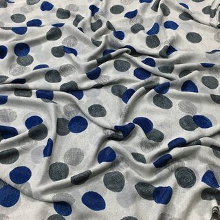 SVB Sarees Womens Grey Colour Polka Dotprinted Saree With Blouse Piece