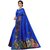 SVB Sarees Womens Blue Colour Khadi Silk Saree With Blouse