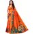 SVB Sarees Womens Orange Colour Khadi Silk Saree With Blouse