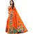 SVB Sarees Womens Orange Colour Khadi Silk Saree With Blouse