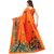 SVB Sarees Womens Orange Colour Khadi Silk Saree With Blouse