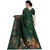 SVB Sarees Womens Dark Green Colour Khadi Silk Saree With Blouse