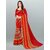 SVB Sarees Womens Red Colour Georgette Printed Saree With Blouse Piece