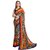 SVB Sarees Womens Multicolour Pure Georgette Printed Saree With Blouse Piece
