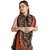 SVB Sarees Womens Multicolour Pure Georgette Printed Saree With Blouse Piece