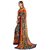 SVB Sarees Womens Multicolour Pure Georgette Printed Saree With Blouse Piece