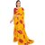 SVB Sarees Womens Yellow And Red Colour Floral Printed Saree With Blouse Piece