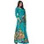 SVB Sarees Womens Green Animal Printed Art Silk Saree