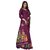 SVB Sarees Womens Wine Animal Printed Art Silk Saree